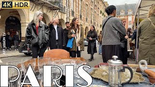 🇫🇷PARIS 4K quotBEAUTIFUL PLACE DES VOSGES WALKquot 4K60 FPS VERSION 11NOVEMBER2024 [upl. by Sterne]