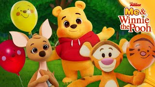 Surprise Birthday Balloons 🎉🎈  Me amp Winnie the Pooh 🍯  Vlog 14  disneyjr [upl. by Costanza477]