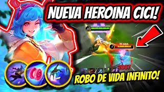 ¡CICI TIENE ROBO DE VIDA INFINITO ¡NUEVA HEROINA CICI  MOBILE LEGENDS [upl. by Edmon]