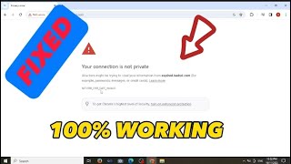 How To Fix quotYour connection is not Privatequot Error in Google Chrome  Full Tutorial [upl. by Nabal]