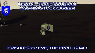 Kerbal Space Program Career  Episode 28  Eve The Final Goal [upl. by Gerta802]