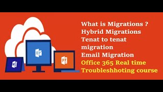 HYBRID MIGRATION  O365 MIGRATION  OFFICE 365 LIVE TROUBLESHOOTING COURSE  Email migration [upl. by Eugenius]