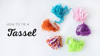 How to tie a tassel [upl. by Anairdna]