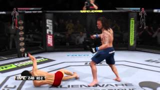 EA Sports UFC Ranked Fight Clay Guida vs Bruce Lee  Pull No Punches [upl. by Nylloh]