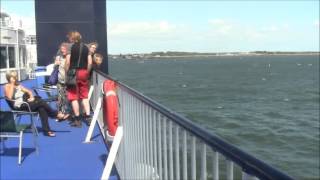 Scandlines ferry announcement on MS Schleswig Holstein Puttgarden to Rodby [upl. by Ahselaf989]