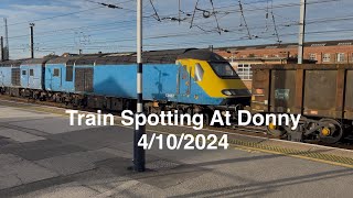 Train spotting at Doncaster Railway Station 4102024 [upl. by Roda]