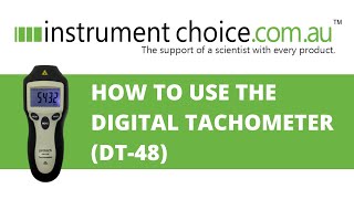 How to Use the Digital Tachometer DT48 [upl. by Marcelo]