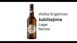 Jubiliejinis Anniversary Beer Lager Review [upl. by Assirim]