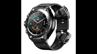 Ceas smartwatch casti Bluetooth incorporate ritm cardiac tensiune arteriala calorii [upl. by Blen]