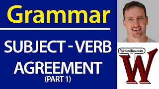 Writing Subject  Verb Agreement [upl. by Lucila]