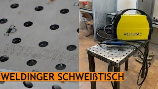 Schweißtisch Bausatz von WELDINGER  DIY Lochtisch selber bauen  Schweißtisch aufbauen [upl. by Norvell]