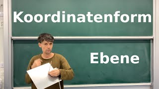 Koordinatenform Ebene [upl. by Alysia]