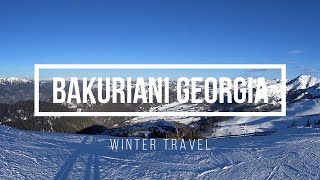 Bakuriani Georgia winter travel [upl. by Neenahs]