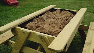 Kids Sandpit Picnic Table [upl. by Euqinahc]