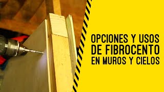 Opciones y Usos de Fibrocemento en Muros y Cielos [upl. by Tobi]