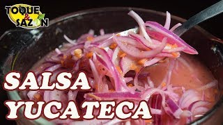 Salsa Yucateca “XNIPEC”  cebolla morada y habanero Toque y Sazón [upl. by Eivla173]