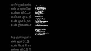 Thanimai kadhal 2 female version kannukkulla nikkira ennkadhalane female version tamilsonglyrics [upl. by Ahsirek520]