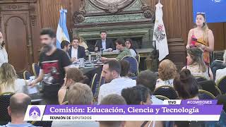 Diputados  Comisión de Educación Ciencia y Tecnología [upl. by Ayidan520]