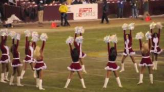 Washington Redskins Cheerleaders 2009 Christmas Halftime Show Monday Night Football [upl. by Gwendolyn]