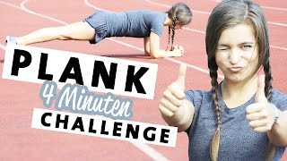 Plank Challenge Bauch Workout  Starker Straffer Bauch in nur 4 Minuten plank4change [upl. by Lanna]