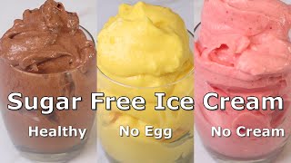 1 minute Sugar free Ice cream  2 Ingredients HEALTHY Dessert [upl. by Slavic]