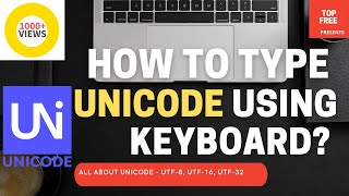 HOW TO TYPE A UNICODE CHARACTER USING KEYBOARD  WINDOWS 10  EMOJI  UTF8  UTF16  UTF32 [upl. by Lepley]