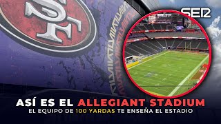 🏈‼️🏟️ ¡Paseo con los Yarders por el Allegiant Stadium de Las Vegas 🤤parece una roomba ES BRUTAL [upl. by Ardnama]