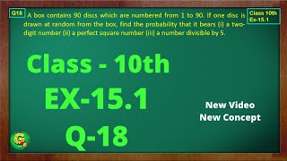 Ex 151 Q18 Class10  Probability  Exercise 151  Class10 Math  Class10 Ex 151 Q18  Green Board [upl. by Ahsal852]