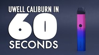 Uwell Caliburn Starter Kit Review  in 60 Seconds [upl. by Fast158]