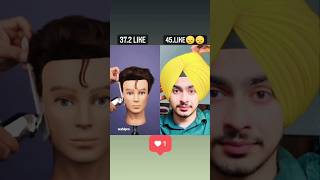 pagg vs hair cut ❤ subscribe for pagg❤ viral pagg turban viral shorts tranding [upl. by Fisken]