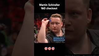 Martin Schindler hits 160 checkout shorts trending darts viralvideo youtubeshorts darts india [upl. by Ylerebmik473]