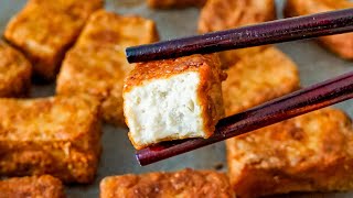 How To Make Crispy Baked Tofu [upl. by Anahsohs549]