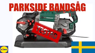 LIDL  PARKSIDE BANDSÅG PMB 1100 B2  Uppackning amp Test [upl. by Arytal842]