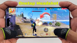 iPhone 16 pro max free fire gameplay onetap headshot with 2 finger handcam [upl. by Connolly]