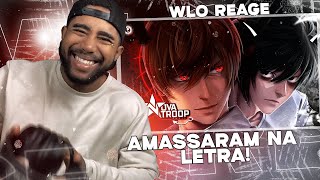 WLO REACT  Sacrilégio Inepto  Novatroop  L e Kira Death Note ft ‪AniRap‬ [upl. by Yesoj]