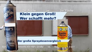 Komfortdose BranthoKorrux 3 in 1 vs Sprühlack mit 50 Größe Wettbewerb [upl. by Yelekalb]