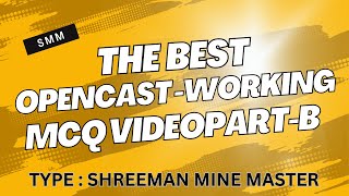 THE BEST OPENCAST WORKING MCQ VIDEO PART  B opencast [upl. by Sebastiano]