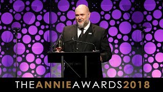 Annie Awards 2018  The Winsor McCay Award  James Baxter [upl. by Milah]