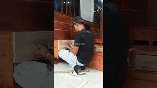 Pemasangan rel laci woodworking [upl. by Lavud]