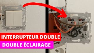 COMMENT BRANCHER UN INTERRUPTEUR DOUBLE  double allumage [upl. by Aneala]