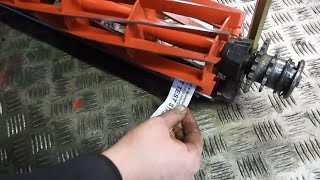 How To series  Setting a cylinder mower on cut [upl. by Nilauqcaj]