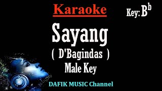 Sayang Karaoke DBagindas Nada Pria Cowok Male key Bb [upl. by Notac459]