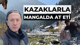 Tanrı Dağlarında Kazaklarla Mangalda At Eti  Kazakistan  ALMATI 🇰🇿 [upl. by Gloriana]