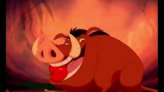 The Lion King  Timon and Pumbaa Hula Dance Luau 🎶movie video clip snippet [upl. by Ochs]