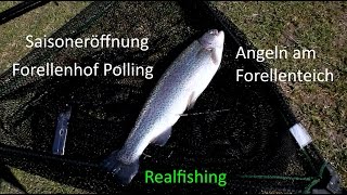 Saisoneröffnung am Forellenhof Polling  Angeln am Forellenteich [upl. by Tennek]