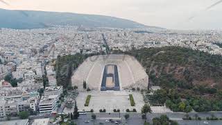 Athens Greece Panathenaic Stadium The stadium where the first modern Olympic Games were held in 1 [upl. by La Verne562]