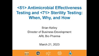 USP 51 Antimicrobial Effectiveness Testing amp USP 71 Sterility Testing When Why and How [upl. by Mcnalley]