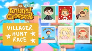 🔴 Villager Hunting RACE w ACNH Creators [upl. by Ailedroc]