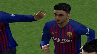 PES 2019 PS2 Barcelona vs Manchester United  Champions League [upl. by Enrichetta]