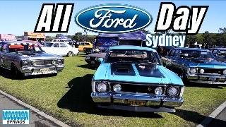 All Ford Day Sydney 2024 Street Fords Muscle Fords cruising in and show n shine [upl. by Iroj63]